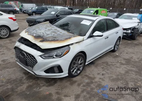 2018 Hyundai Sonata Sport 2.0T из США, поврежденный, VIN 5NPE34AB0JH631517